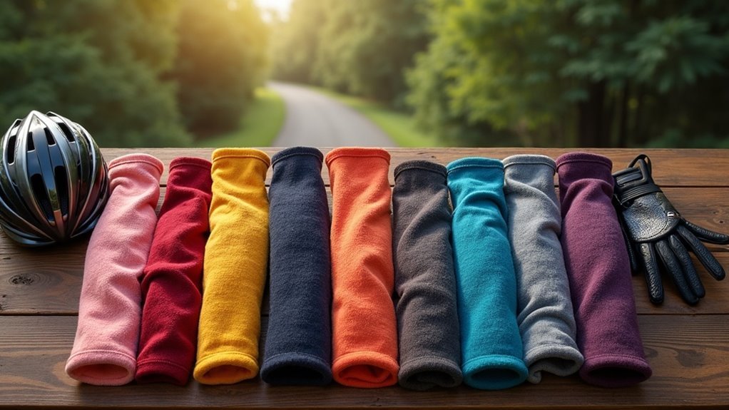 cozy and stylish cycling arm warmers