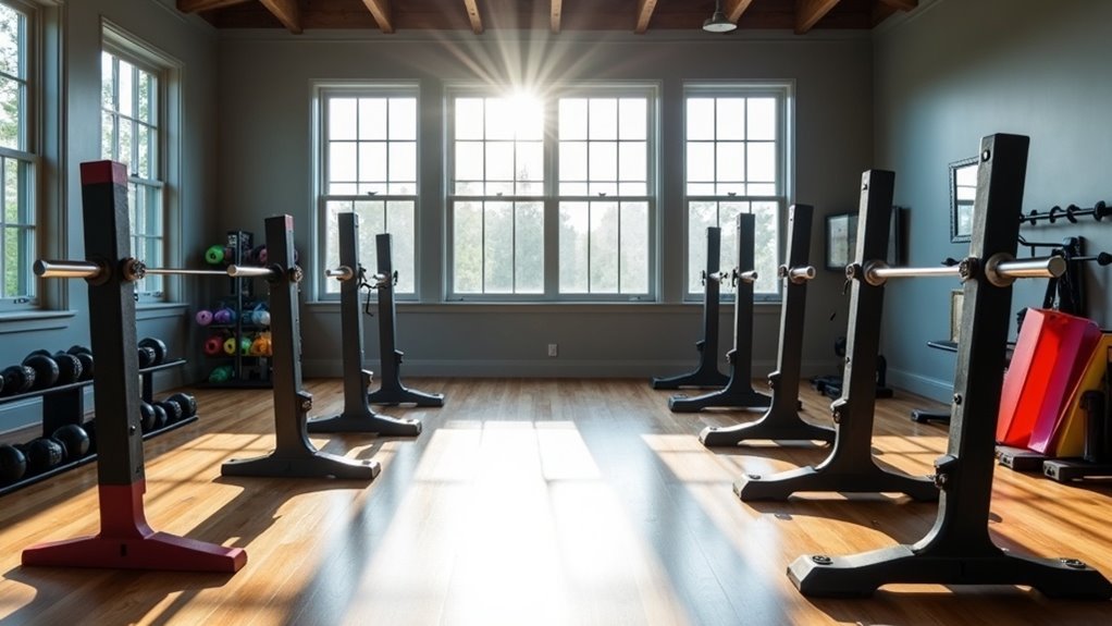 home gym squat stands