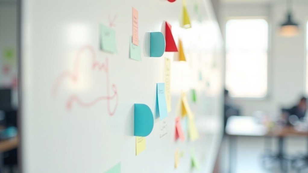 organize ideas with magnets