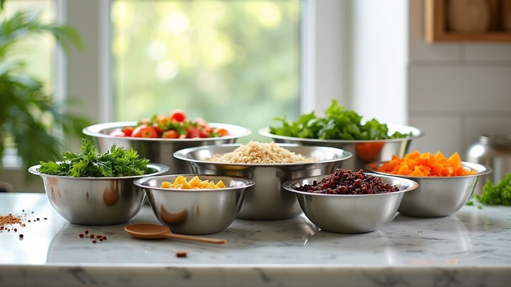 top stainless steel bowls